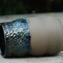 Wazon ceramiczny Szara Głębia - ręcznie robiona dekoracja do domu