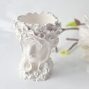 Wazon - doniczka głowa Kobiety - white