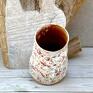 kolorowy wazon ceramiczny dla kobiety łąka kwietna prezent na ślub