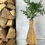 wazony: Drewniany z dębu na suszone i świeże kwiaty - dodatki wazon