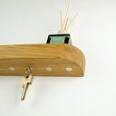 Dębowy wieszak na klucze do przedpokoju