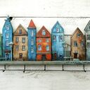 Drewniany wieszak na ubrania - Kolorowa Starówka