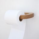 Dębowy uchwyt na papier toaletowy samoprzylepny