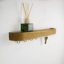 Dębowy wieszak na klucze do przedpokoju