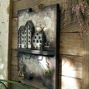 Drewniany wieszak na klucze - Spichrze nad Brdą