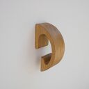 Drewniany Minimalistyczny Wieszak Na Ręczniki Dębowy