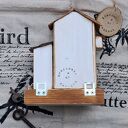 Wieszak z jasnymi domkami klucze i inne drobiazgi no 1