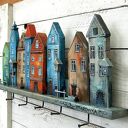 Drewniany wieszak na ubrania - Kolorowa Starówka