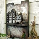 Drewniany wieszak na klucze - Spichrze nad Brdą