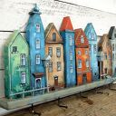 Drewniany wieszak na ubrania - Kolorowa Starówka