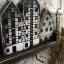 Drewniany wieszak na klucze - Spichrze nad Brdą