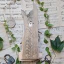 Rustykalny wieszak z zielonym domkiem no 4