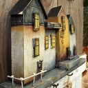 Drewniany wieszak na klucze - Cztery Kamienice