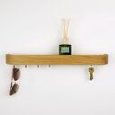 Dębowy wieszak na klucze do przedpokoju