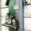 Drewniany wieszaczek na klucze - Leśny Zakątek