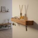 Dębowy wieszak na klucze do przedpokoju