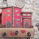 Ręcznie robiony wieszak ścienny handmade