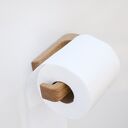 Dębowy uchwyt na papier toaletowy samoprzylepny