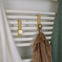 Dębowy haczyk na grzejnik łazienkowy drewniany z magnesem