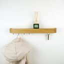 Dębowy wieszak na klucze do przedpokoju