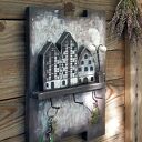 Drewniany wieszak na klucze - Spichrze nad Brdą