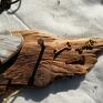 rustykalne drewno wieszaki beżowe ręcznie wykonany z domkiem że starej spatynowanej deski malowane