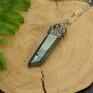 Agata Rozanska handmade wisiorek talizman kwarc tytanowy aura wire wrapping