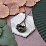 wisiorki: Miedziany wisiorek wire wrapping z czarnym onyksem #429 amulet wiedźmy