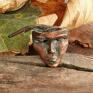 maska wenecka art clay - artystyczny miedziany wisior