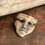 wisiorki: Maska wenecka art clay - miedziany biżuteria autorska