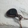 biżuteria z miedzi wisiorki czarny turmalin m198