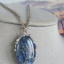 Naszyjnik z lapis lazuli - ręcznie robiony wisiorek Tiffaniego