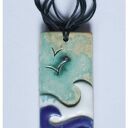 Wisior ceramiczny morskie fale