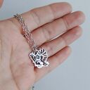 Wisiorek Orzeł z Akwamarynem Srebrny (bez łańcuszka)