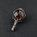 Agat II - ręcznie robiony wisiorek z agatem wire wrapping