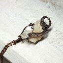 Kryształ górski m209 - miedziany wisiorek wire wrapping