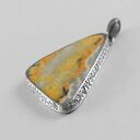 Jaspis trzmieli i srebro - wisior 1929a