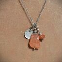 Wisiorek z kamieniem słonecznym ze srebra 925
