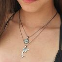 Wisiorek srebrny - Delfinek szary