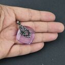 Violet-owy zawrót głowy - fioletowy wisior Swarovski wire wrapping ze srebra
