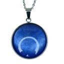 Wisiorek Dolunay z perłowego lapis lazuli e35/46 - opalizujący blask