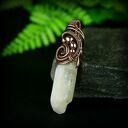 Wisiorek z cytrynem - miedziany wire wrapping na prezent