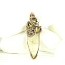 Wisiorek z cytrynem - miedziany talizman wire wrapping