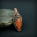 Piasek pustyni wisiorek wire wrapping