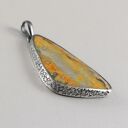 Jaspis trzmieli i srebro - wisior 1929a