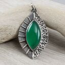 Chalcedon w srebrze wisior 1953a
