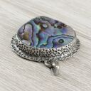 Wisior z paua abalone w srebrze 925 - 1936a