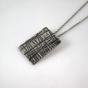 Kraty - metalowy wisiorek (2311 13) ooak