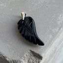 Zawieszka Onyx Wing - wisiorek ze srebra i onyksu
