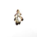 Dębowy listek duży - zawieszka srebrna brąz